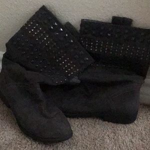 Kathy Van Zeeland Studded Boots